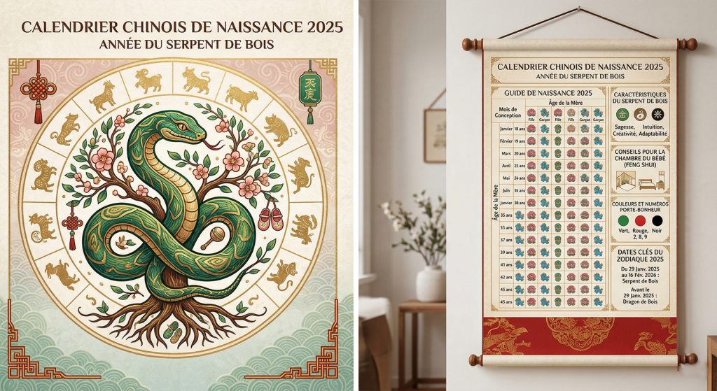 Calendrier chinois de grossesse 2025 : fille ou garçon ?