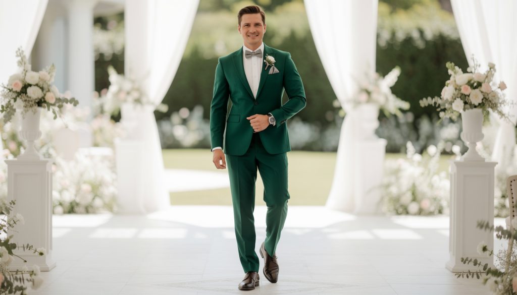 découvrez comment porter un costume vert avec élégance pour un mariage. conseils mode et astuces pour un look chic et original lors de cette occasion spéciale.