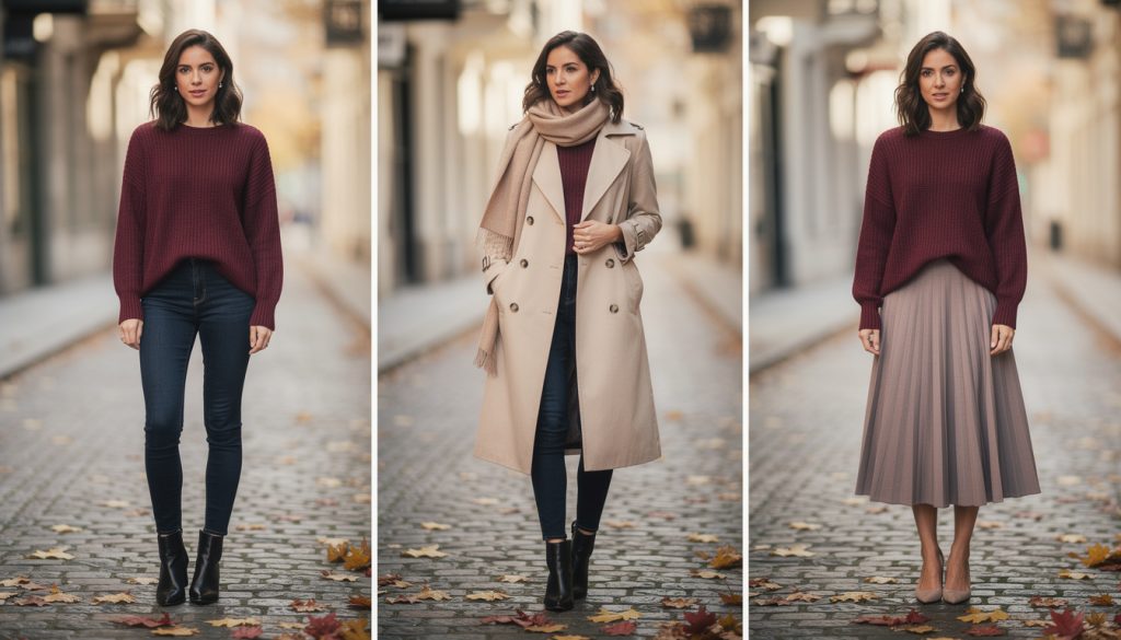 découvrez nos astuces pour assortir un pull bordeaux femme avec style et élégance. conseils mode pour un look tendance et harmonieux en toutes occasions.