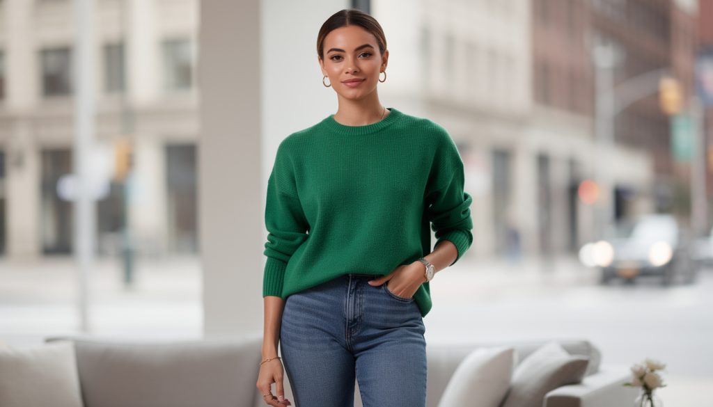 découvrez nos conseils mode pour porter un pull vert femme avec style et élégance, que ce soit pour un look décontracté ou sophistiqué.