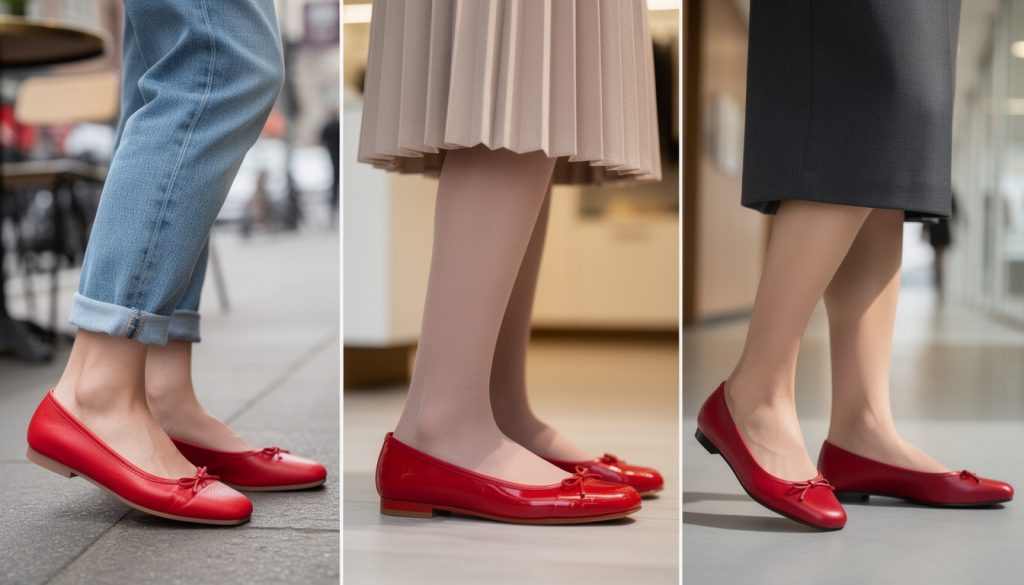 découvrez comment porter les ballerines rouges avec style et élégance. conseils mode et astuces pour sublimer votre look au quotidien.