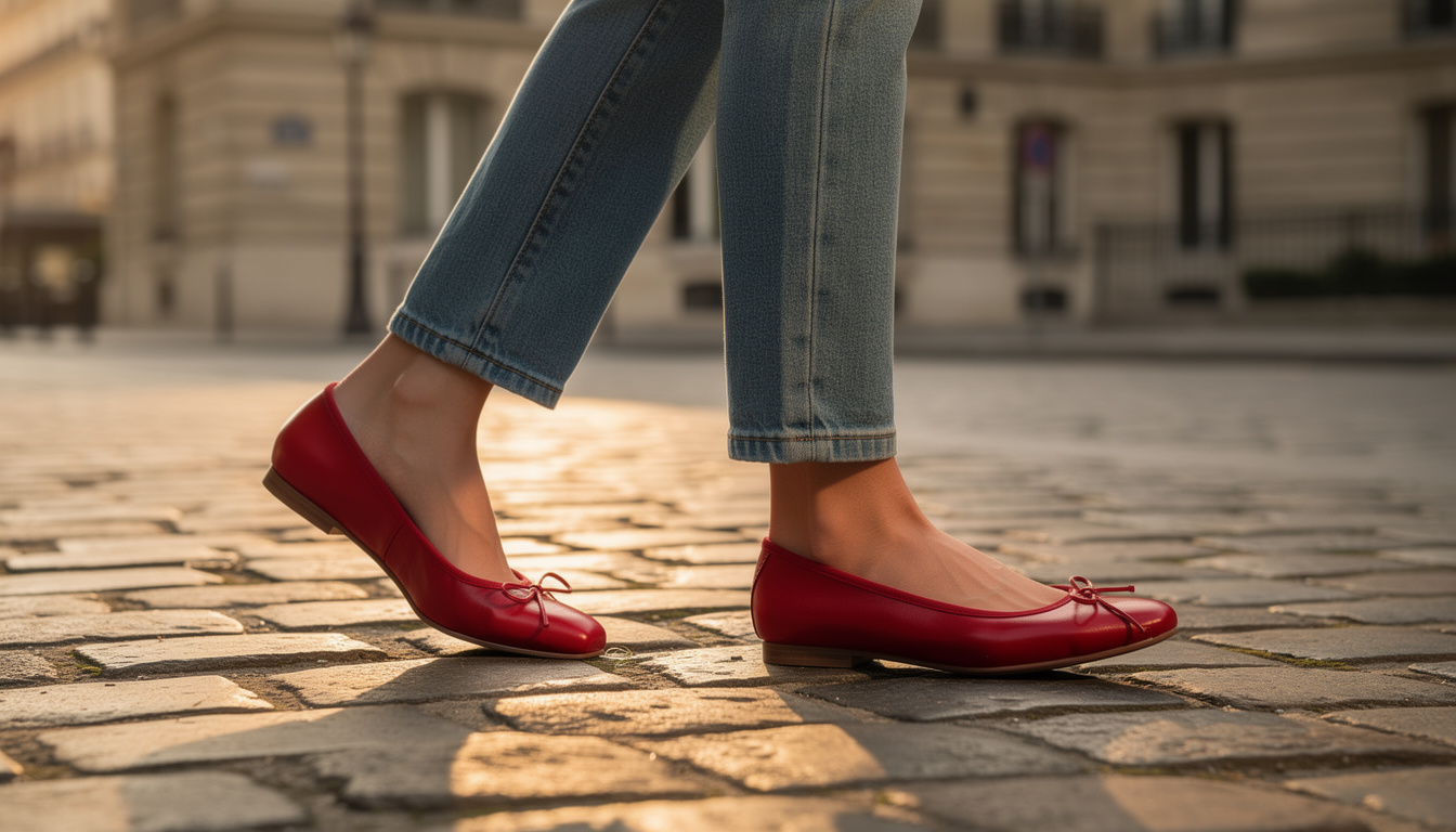 découvrez nos conseils pour porter les ballerines rouges avec style et élégance, et sublimer toutes vos tenues.