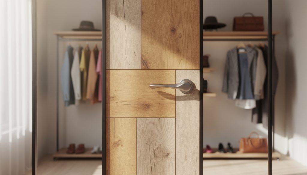 découvrez comment choisir la porte idéale pour votre dressing et adoptez un nouveau style libre et personnalisé, sans contraintes rigides.