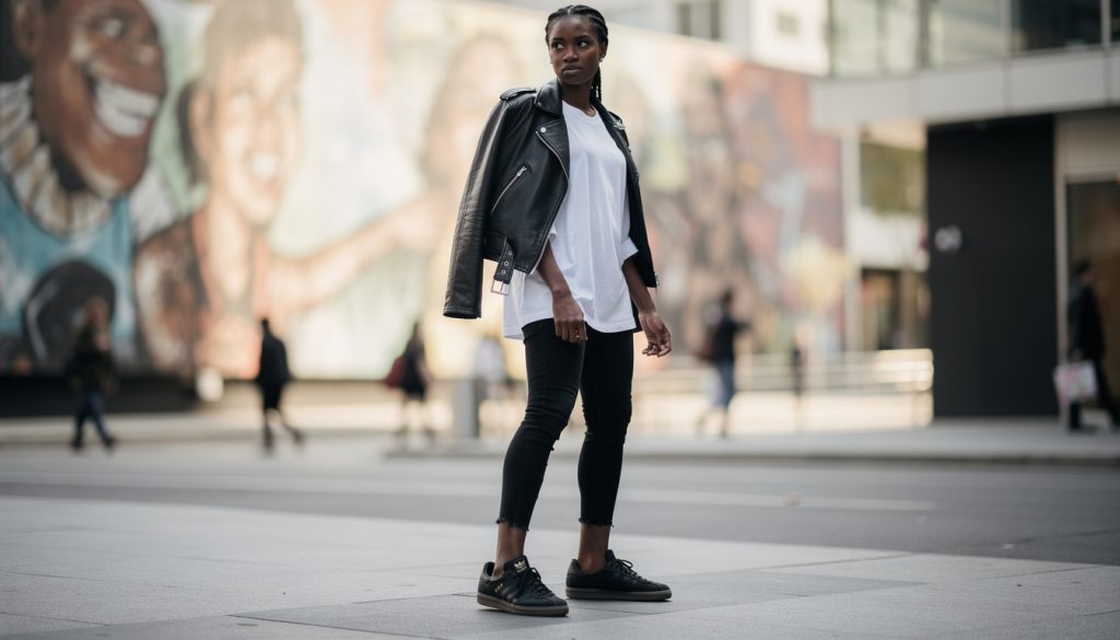 découvrez comment porter les adidas samba noire pour femme avec style. conseils mode et idées d'associations pour sublimer vos tenues avec cette chaussure iconique.
