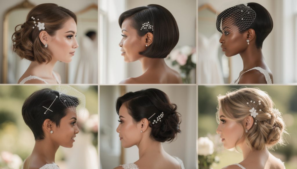découvrez des idées élégantes et des conseils pratiques pour sublimer les coiffures de cheveux courts lors de votre mariage. inspirez-vous pour un look unique et raffiné.