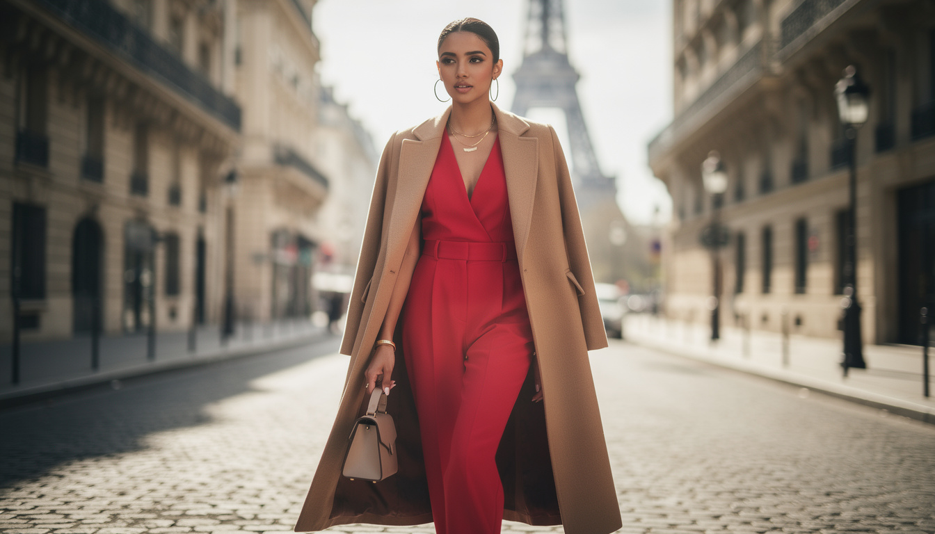 découvrez nos idées de tenues élégantes et tendances pour porter une combinaison rouge avec style en toutes occasions.