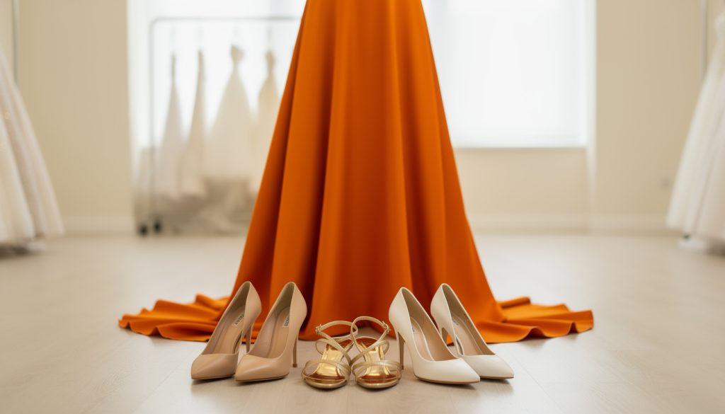découvrez quelles chaussures assortir à une robe orange pour un mariage, alliant style et élégance pour une tenue parfaitement harmonieuse.