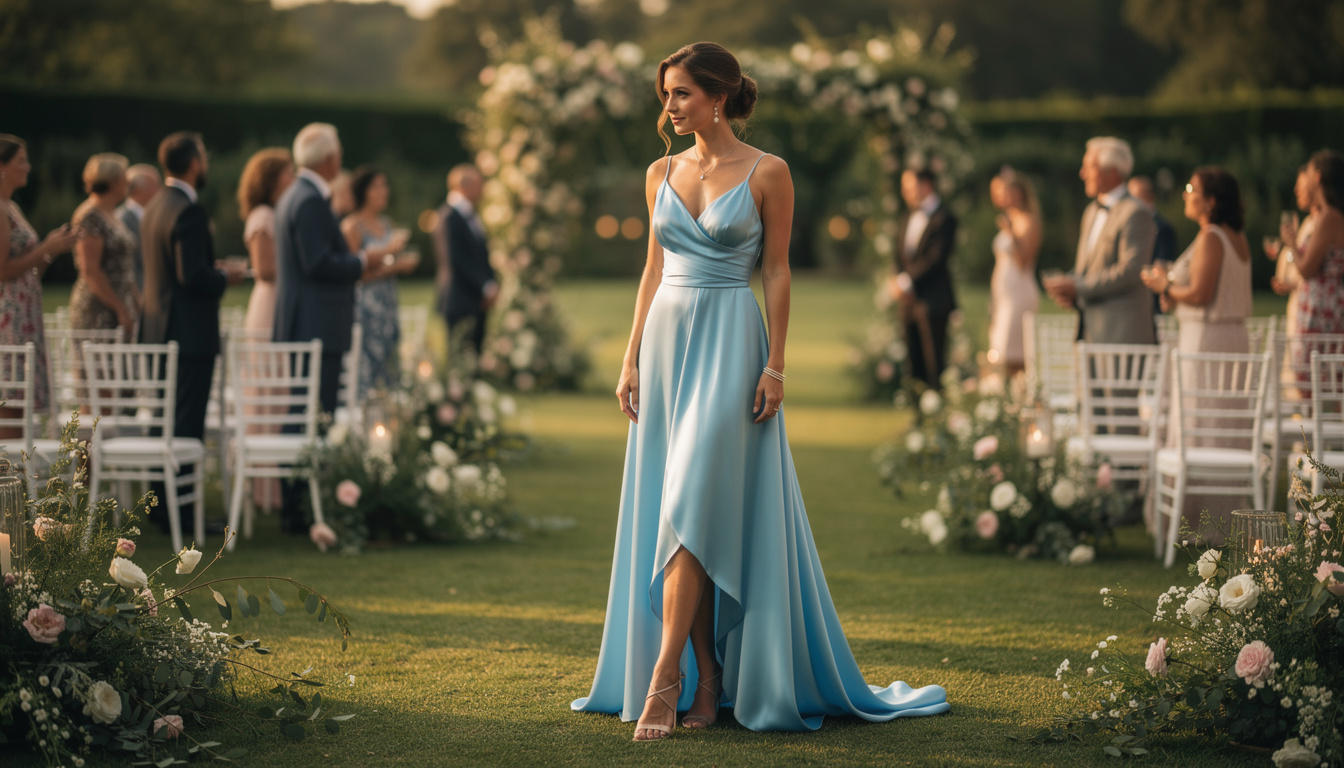 découvrez des idées de looks chics avec une robe bleue pour un mariage, alliant élégance et style pour une tenue parfaite.