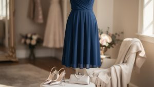 découvrez comment associer une robe bleue pour un mariage avec des accessoires et chaussures parfaits pour un look élégant et harmonieux.