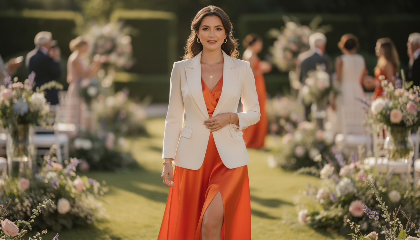 découvrez quelle veste associer à une robe orange pour un mariage, alliant style et élégance pour une tenue parfaite.