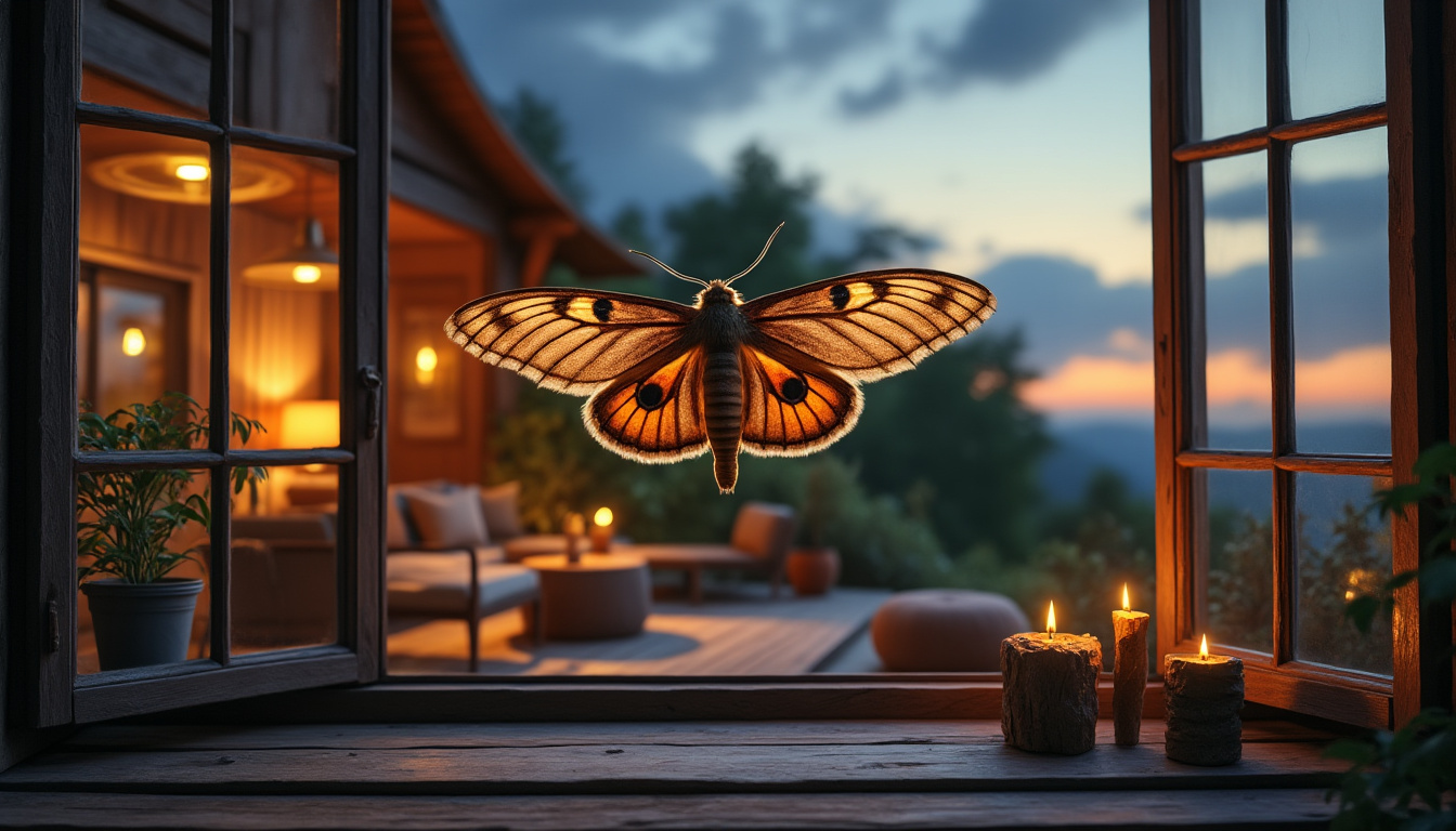 Pourquoi un papillon de nuit marron rentre-t-il dans votre maison ?